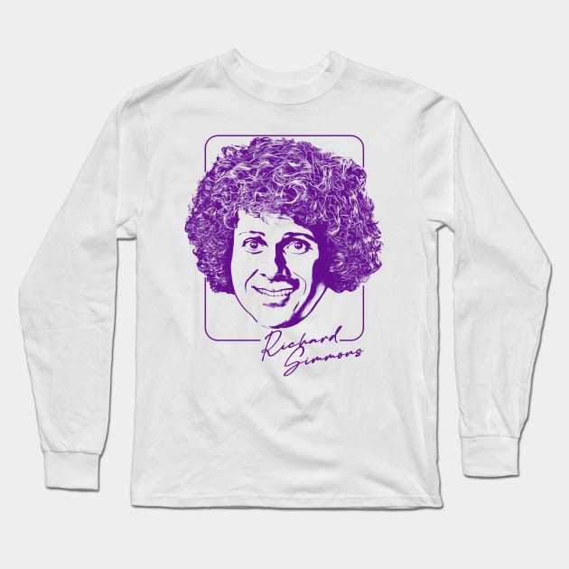 Richard Simmons // Retro Fan Design Long Sleeve T-Shirt by DankFutura